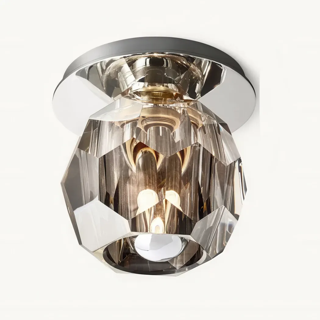 Boule De Cristal Glass Flushmount