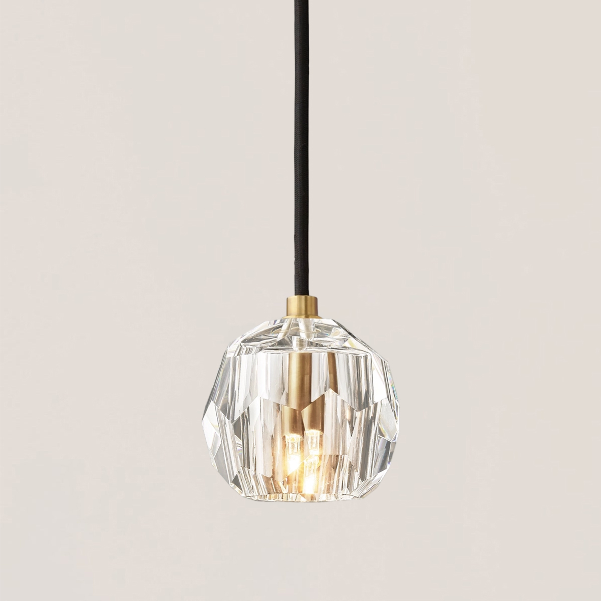 Boule De Crystal Rod Pendant Light-VaseLamps