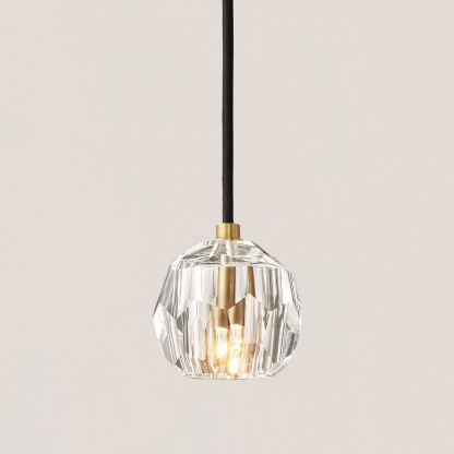 Boule De Crystal Rod Pendant Light-VaseLamps