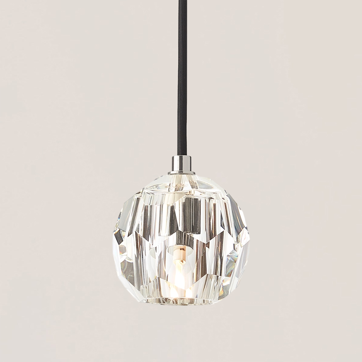 Boule De Crystal Rod Pendant Light-VaseLamps