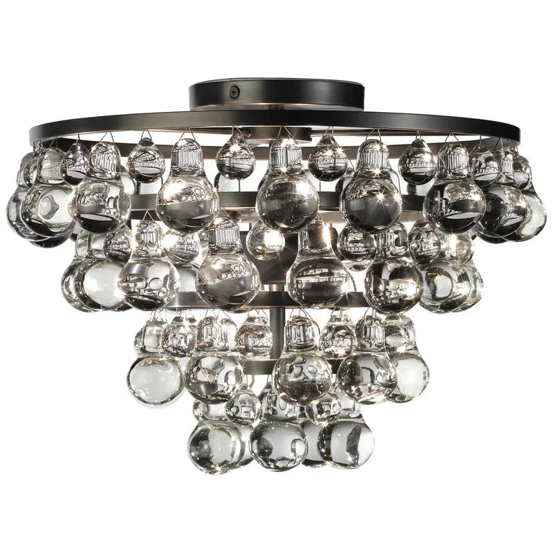 Robert Abbey Bling Round Flushmount-VaseLamps
