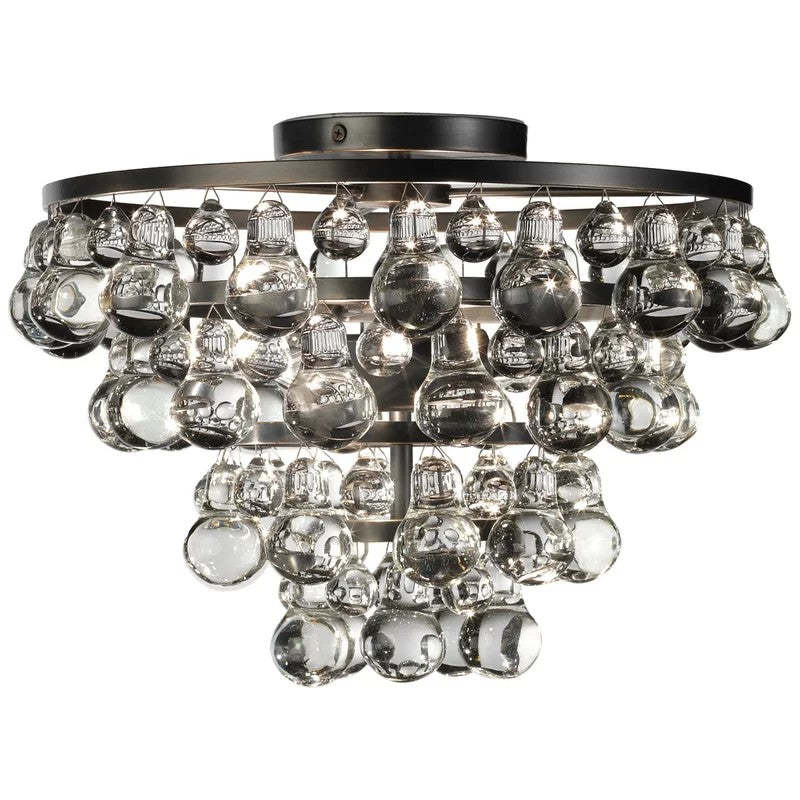 Robert Abbey Bling Round Flushmount-VaseLamps