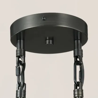 Raindrop Rod Round Chandelier-VaseLamps