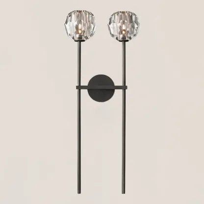 Boule De Crystal Double Grand Wall Sconce-VaseLamps