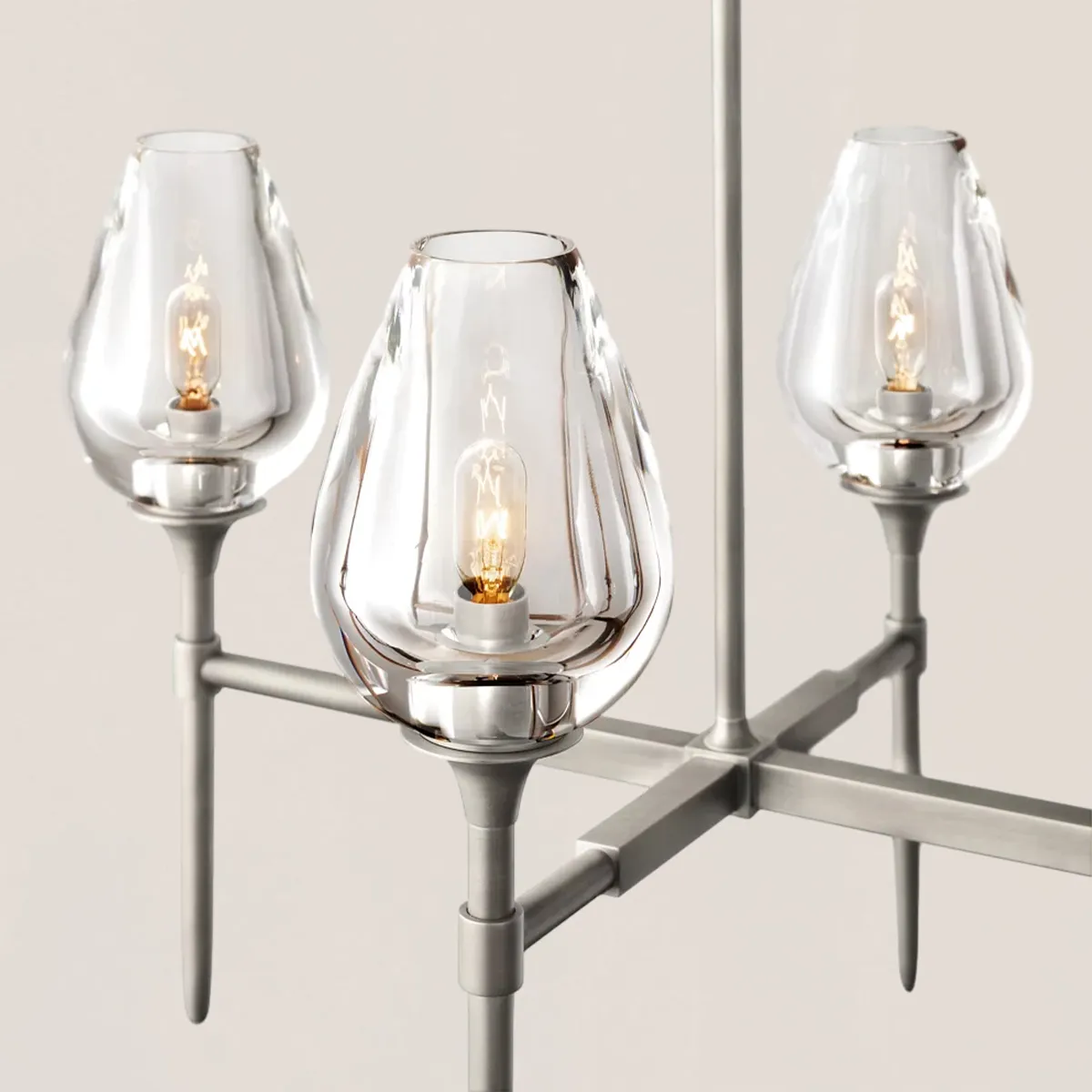Tulip Crystal Linear Chandelier-VaseLamps