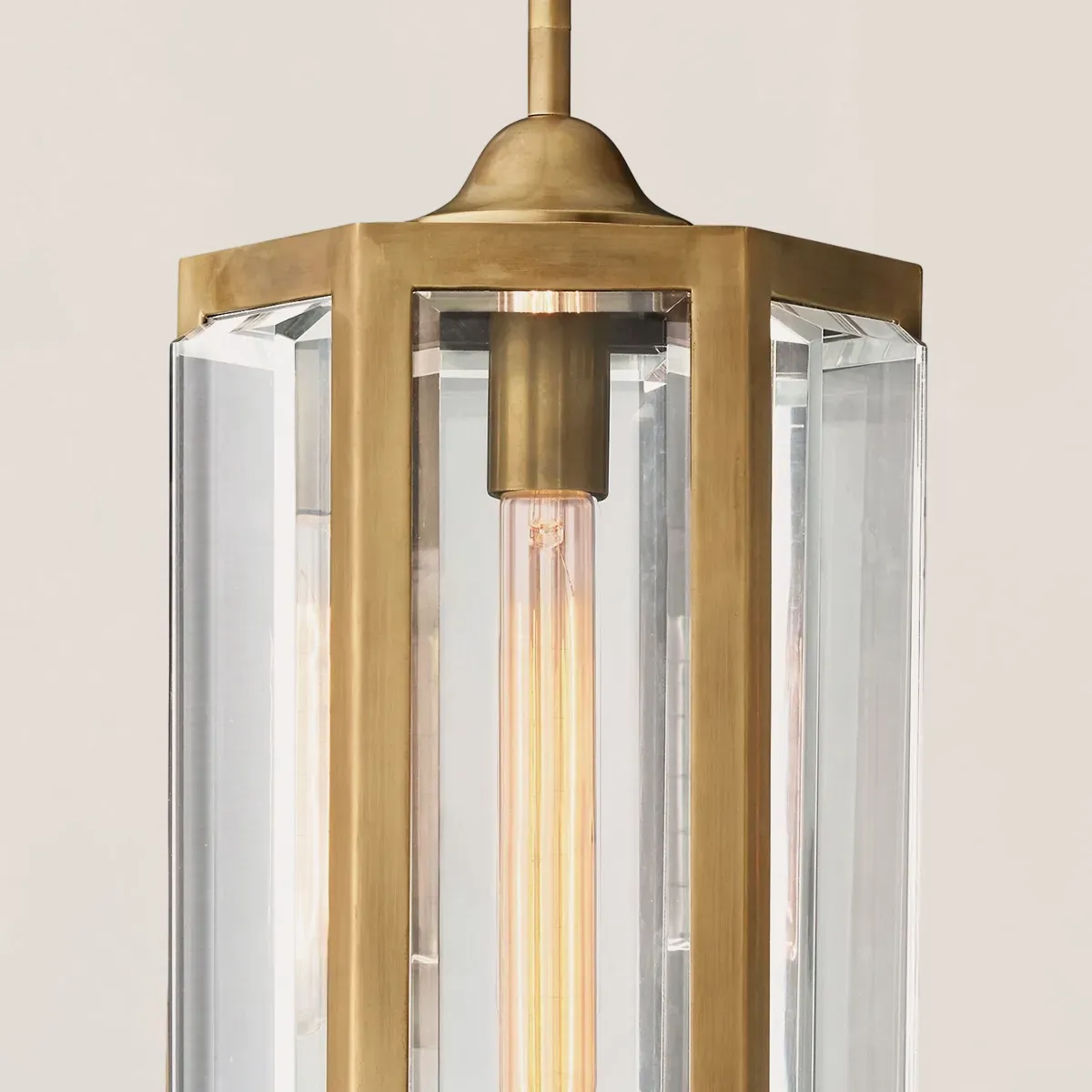 Chevalier Brass Crystal Pendant-VaseLamps