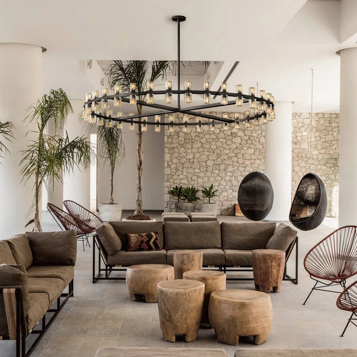 Arcachon LED Round Chandelier-VaseLamps