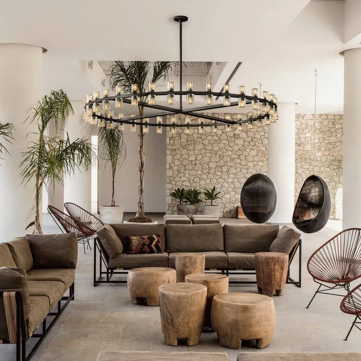 Arcachon LED Round Chandelier-VaseLamps