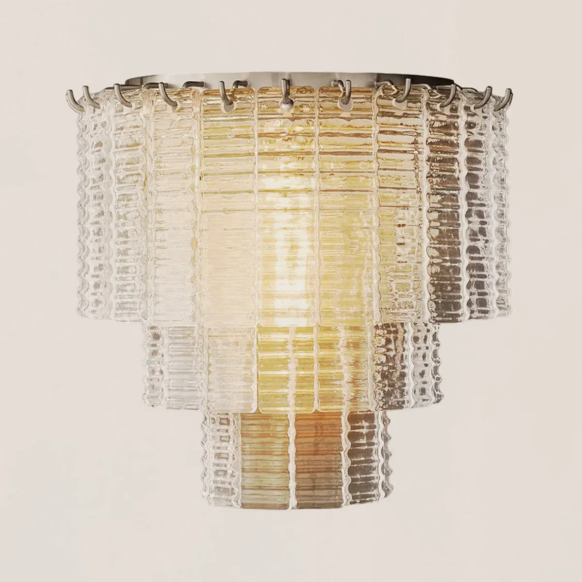 Sirene Clear Glass Wall Sconce-VaseLamps