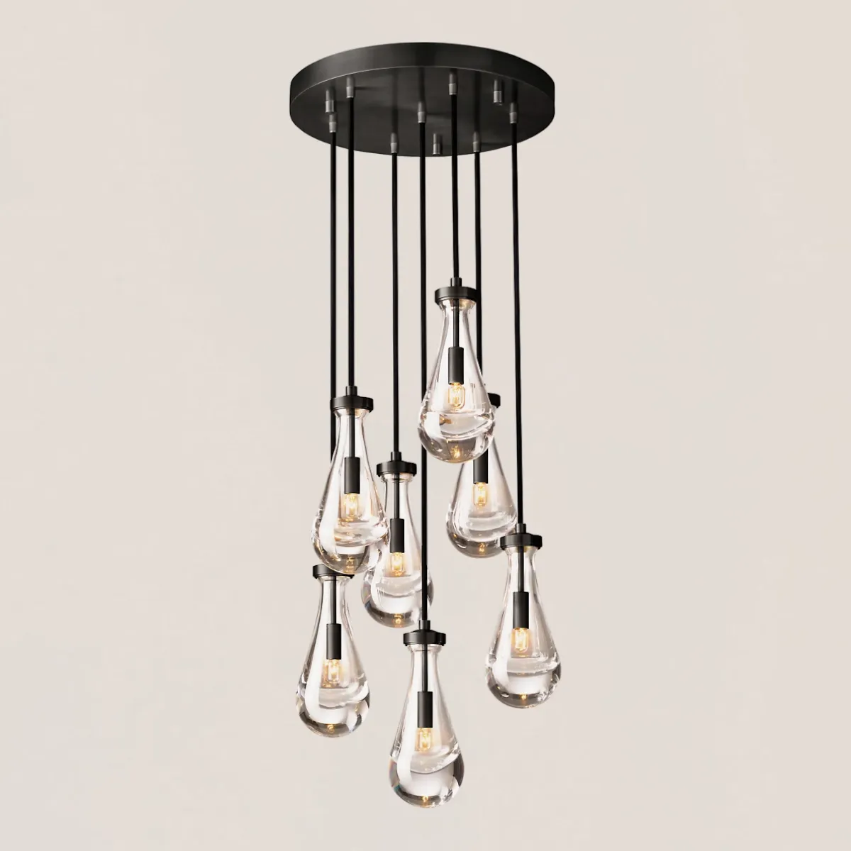 Raindrop Round Chandelier-VaseLamps
