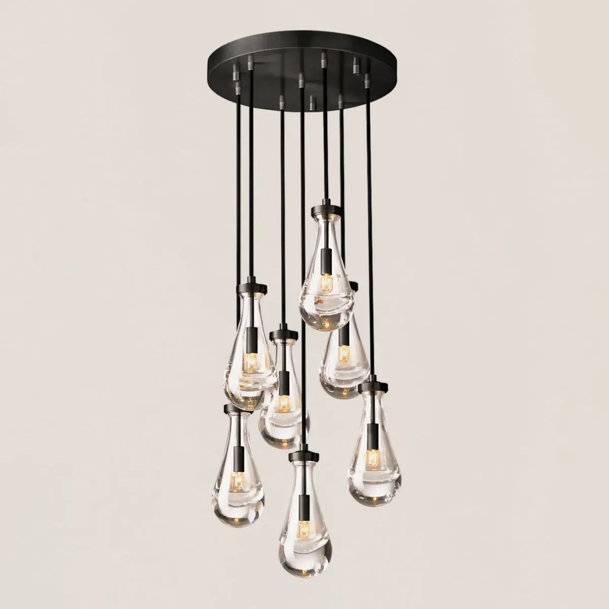 Raindrop Round Chandelier-VaseLamps