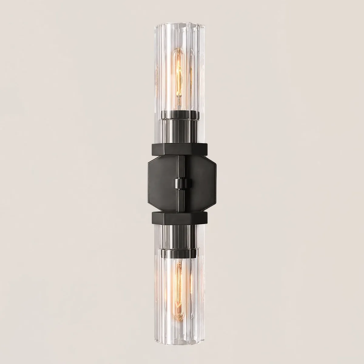 Lambeth Hexagonal Linear Short Wall Sconce-VaseLamps