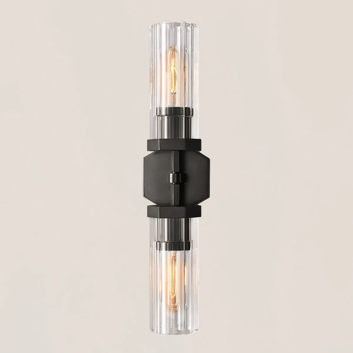 Lambeth Hexagonal Linear Short Wall Sconce-VaseLamps