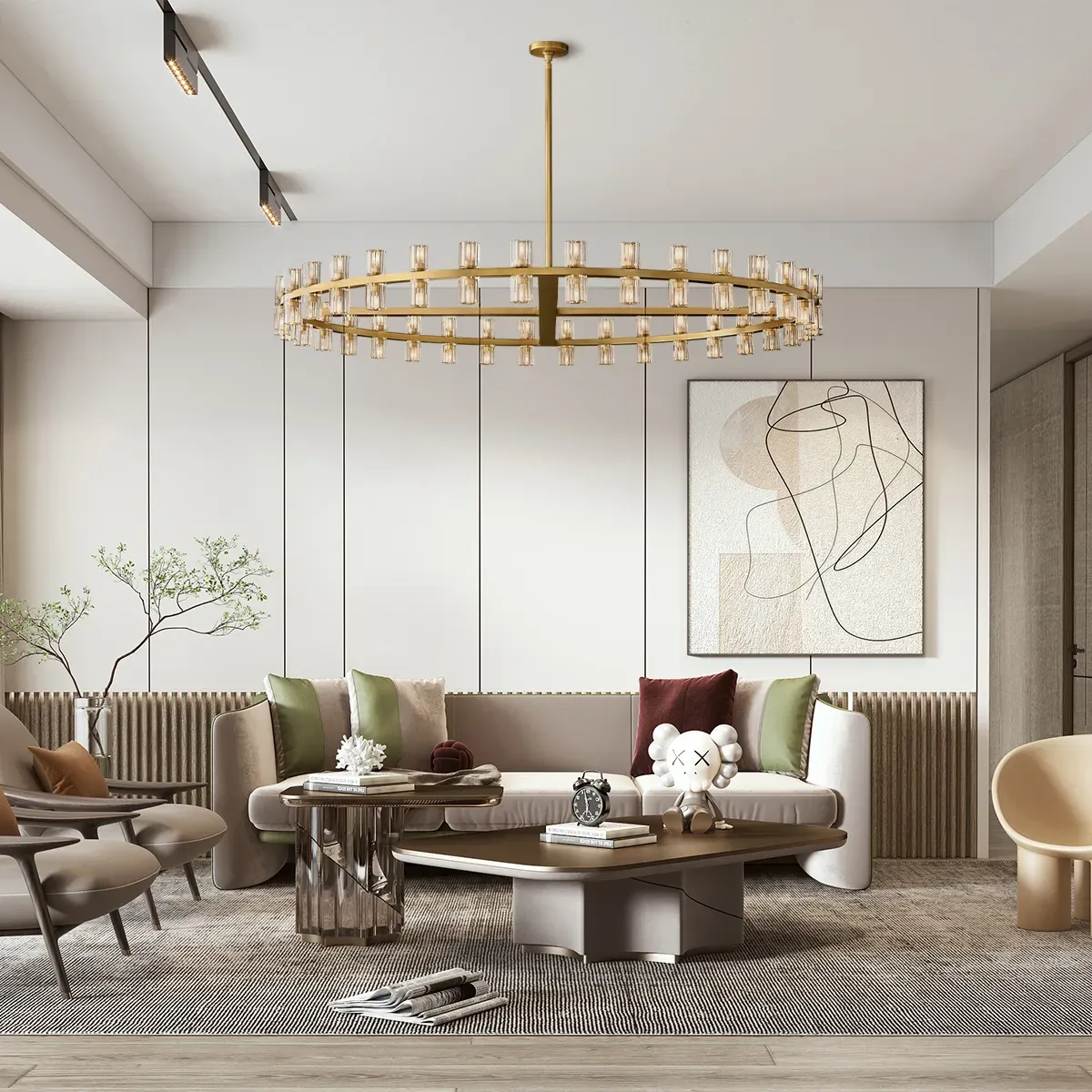 Arcachon LED Round Chandelier-VaseLamps