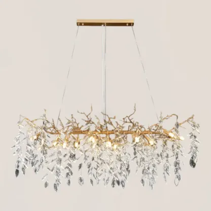 VASELAMPS - Linear Gold Chandeliers Tree Branch-VaseLamps