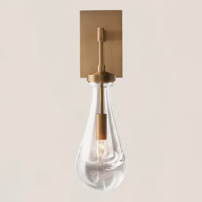Raindrop Glass Wall Sconce-VaseLamps