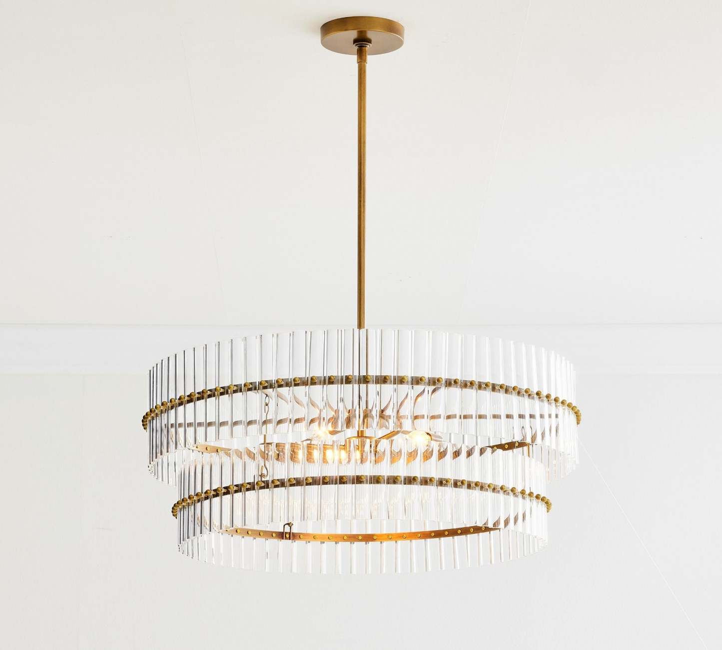 Molly Crystal Round Chandlier-VaseLamps