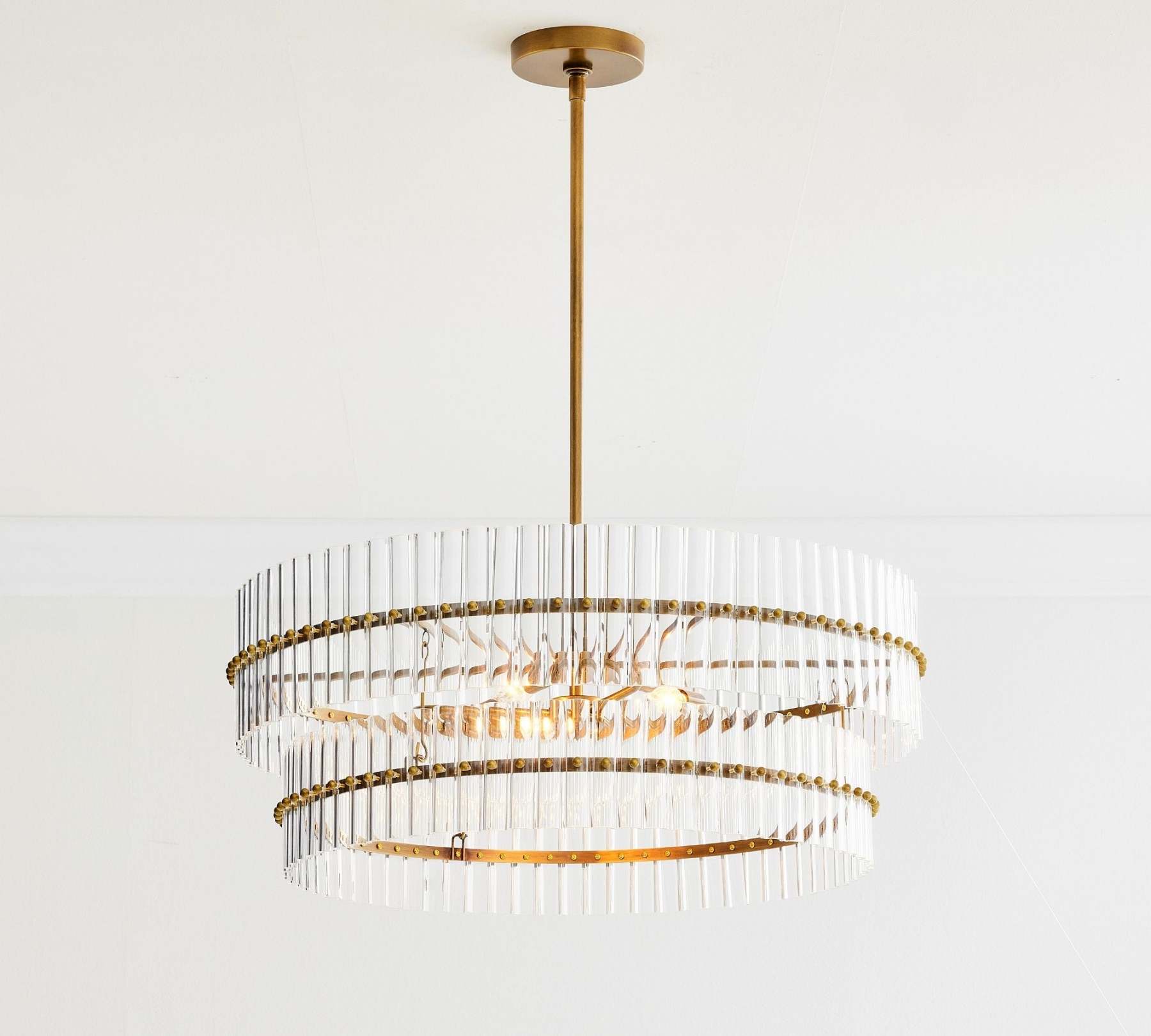 Molly Crystal Round Chandlier-VaseLamps