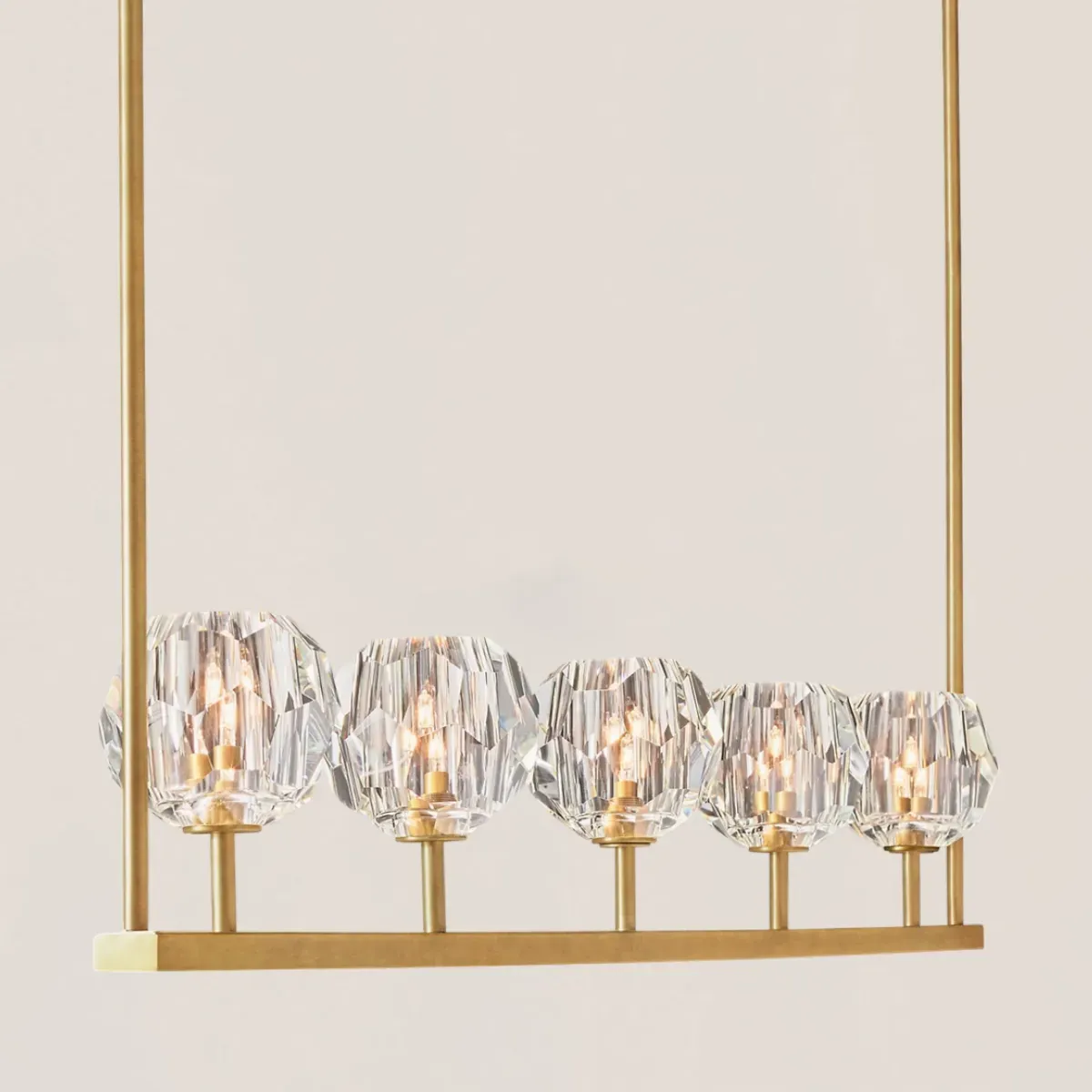 Boule De Crystal Linear Chandelier-VaseLamps