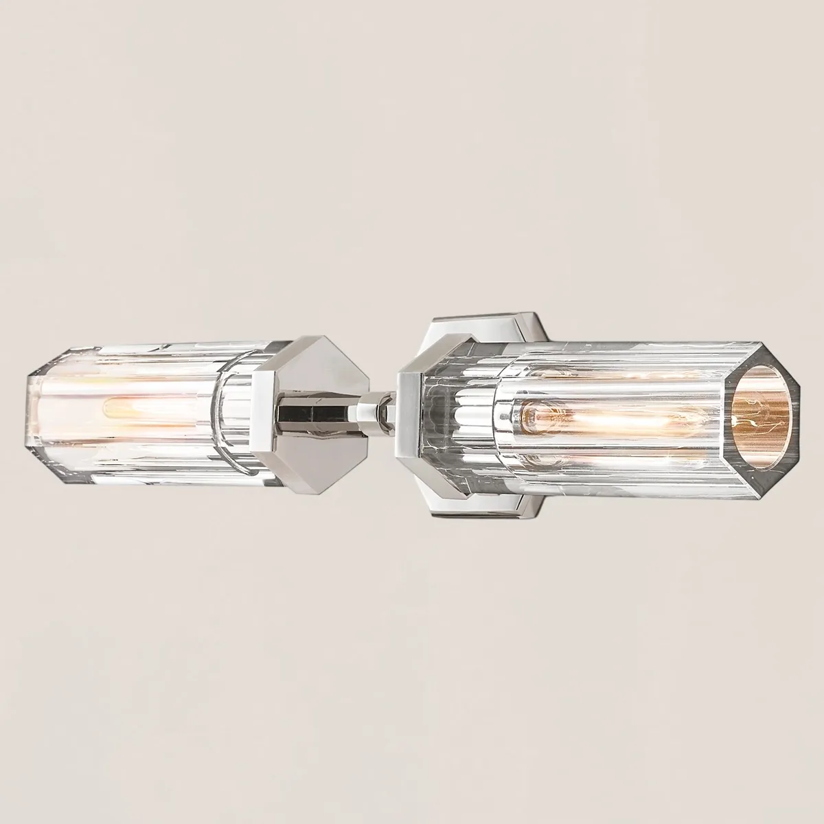 Lambeth Hexagonal Linear Short Wall Sconce-VaseLamps