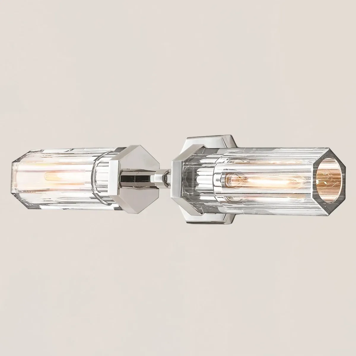 Lambeth Hexagonal Linear Short Wall Sconce-VaseLamps