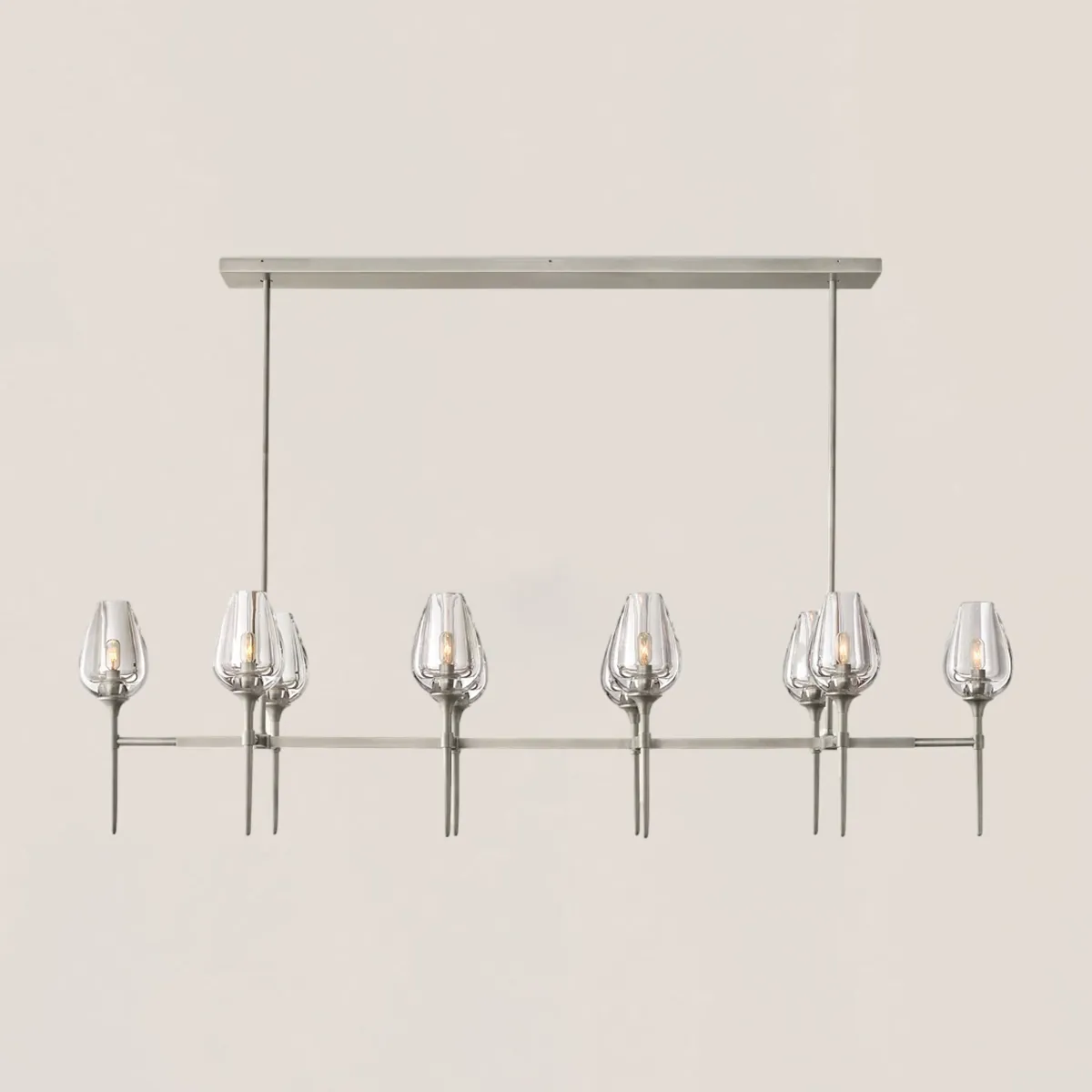 Tulip Crystal Linear Chandelier-VaseLamps