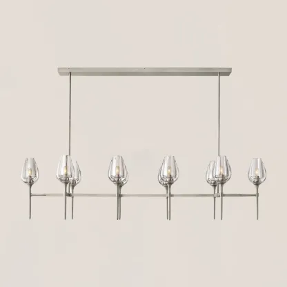 Tulip Crystal Linear Chandelier-VaseLamps