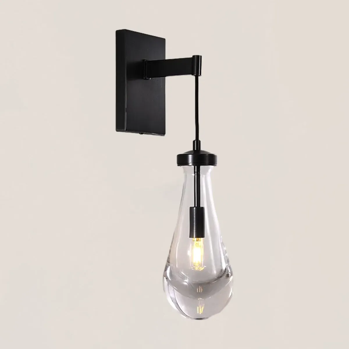 Raindrop Glass Wall Sconce-VaseLamps