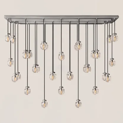 Pearl Rectangular Chandelier-VaseLamps