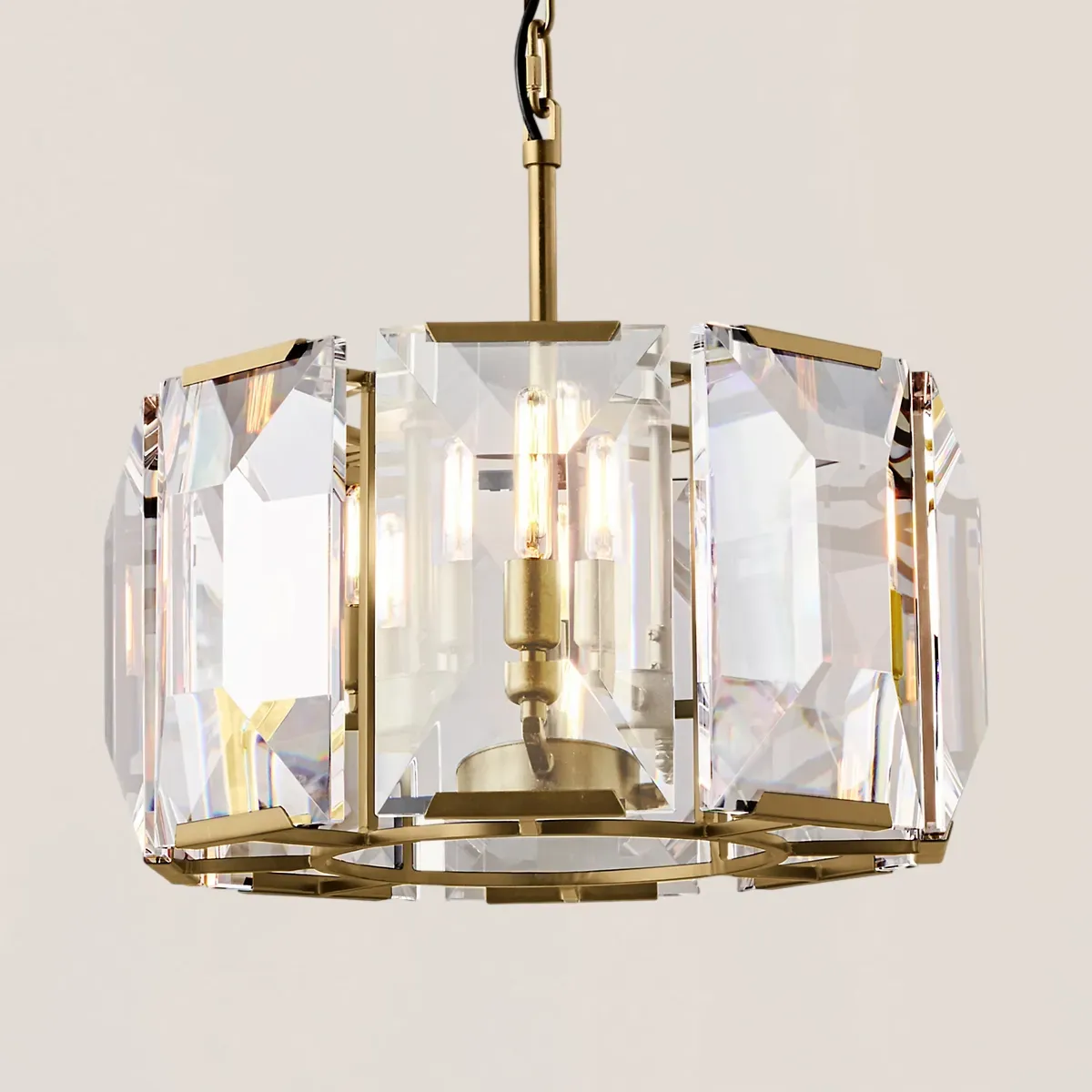 Harlow Crystal Round Chandelier-VaseLamps