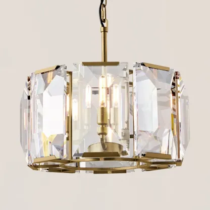 Harlow Crystal Round Chandelier-VaseLamps