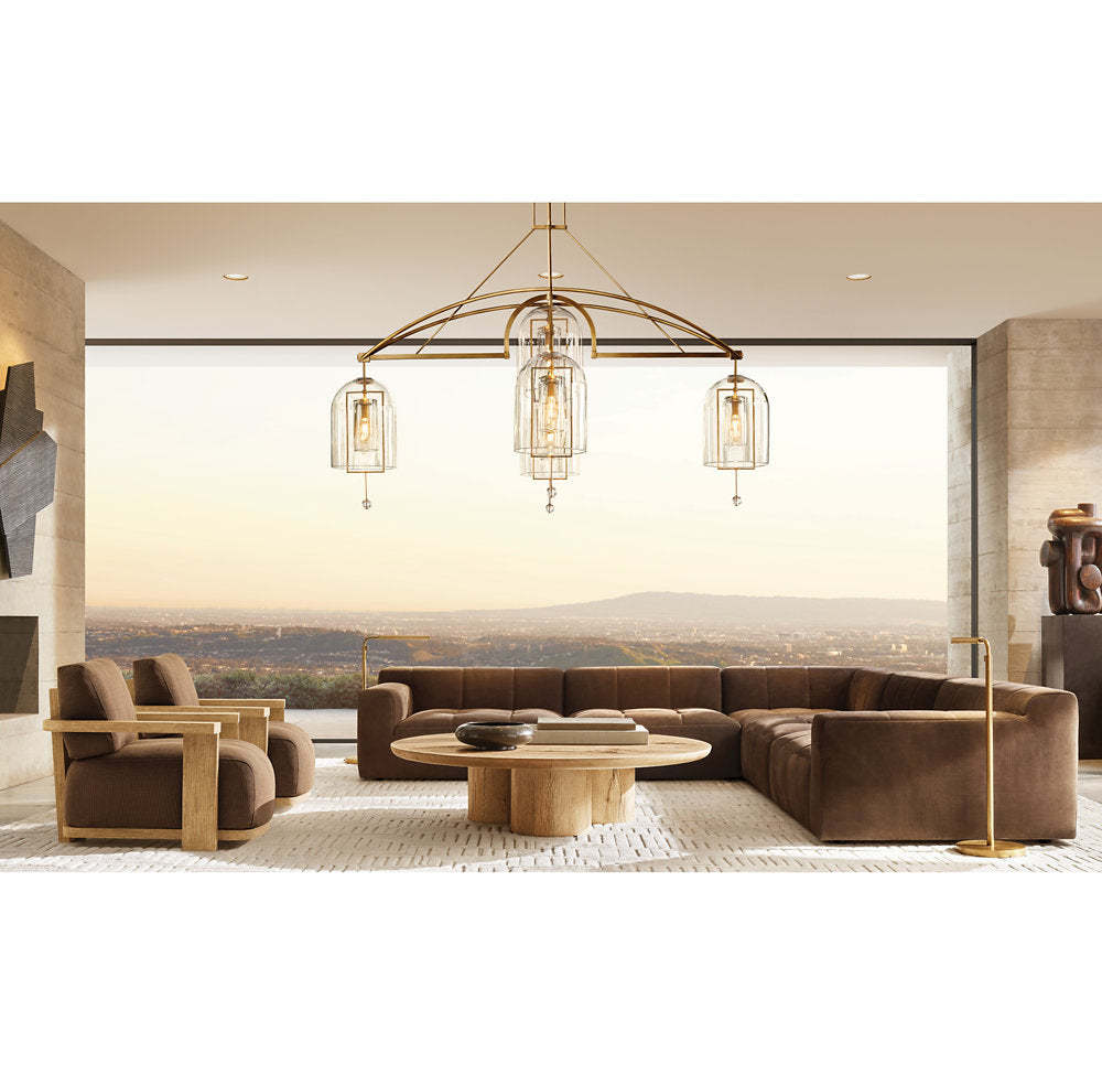Fulcrum Round Grand Chandelier 85"-VaseLamps