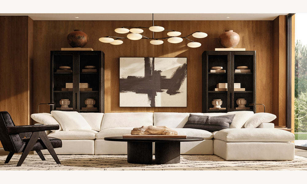Brindille Two-Tier Chandelier 65"-VaseLamps