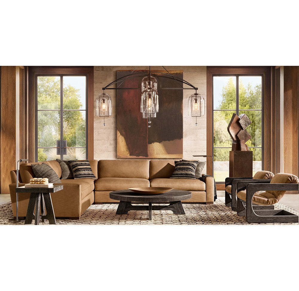 Fulcrum Round Grand Chandelier 73"-VaseLamps