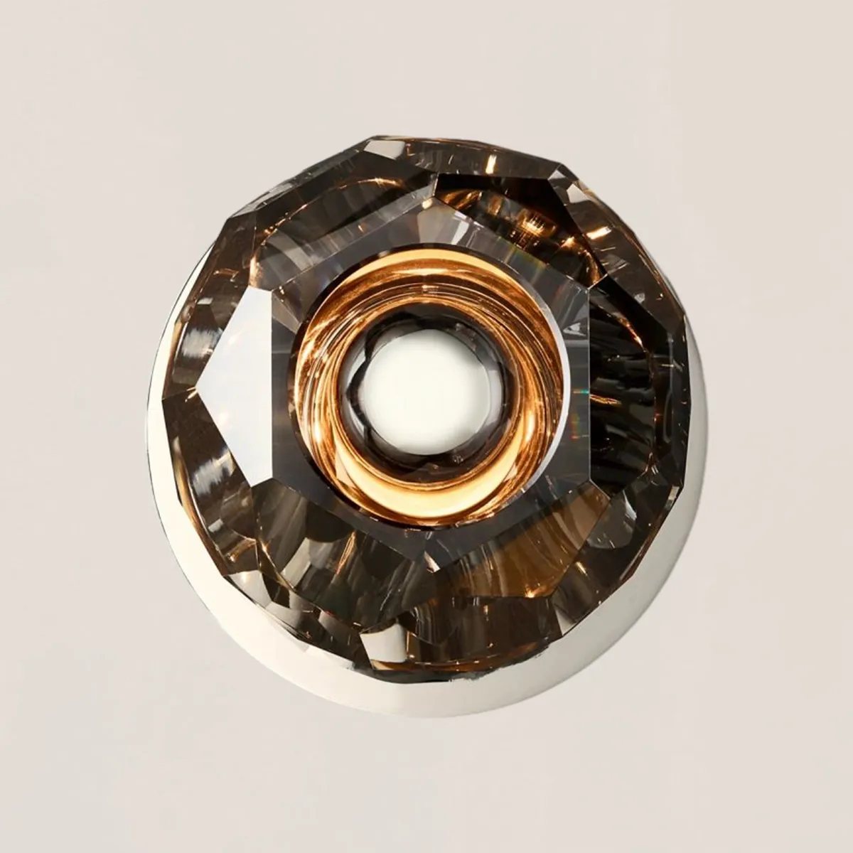 Boule De Crystal Smoke Petite Wall Sconce-VaseLamps