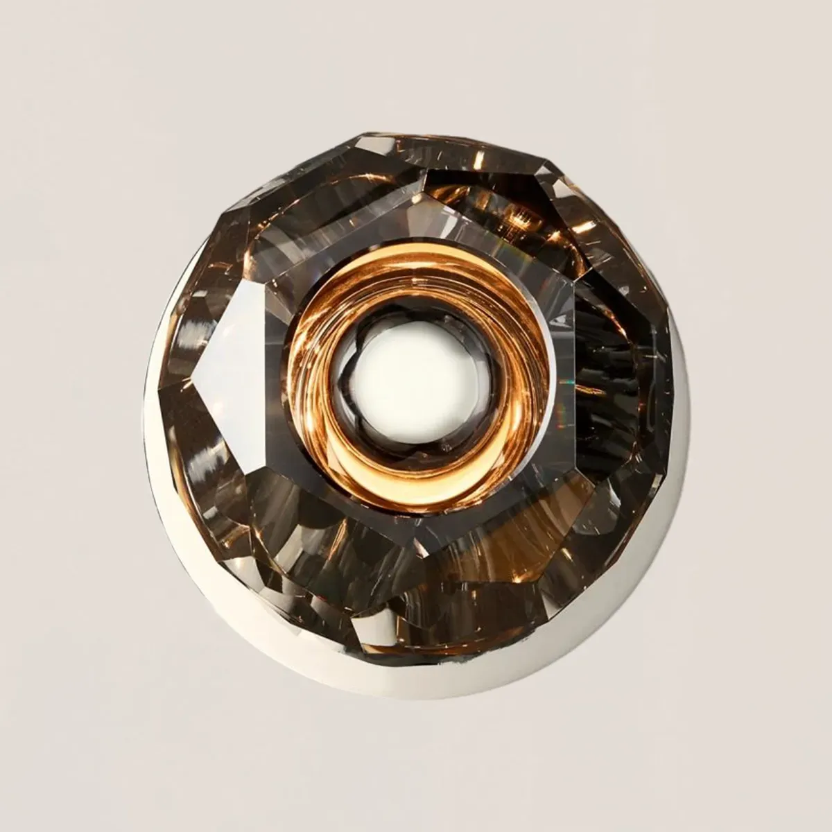 Boule De Crystal Smoke Petite Wall Sconce-VaseLamps