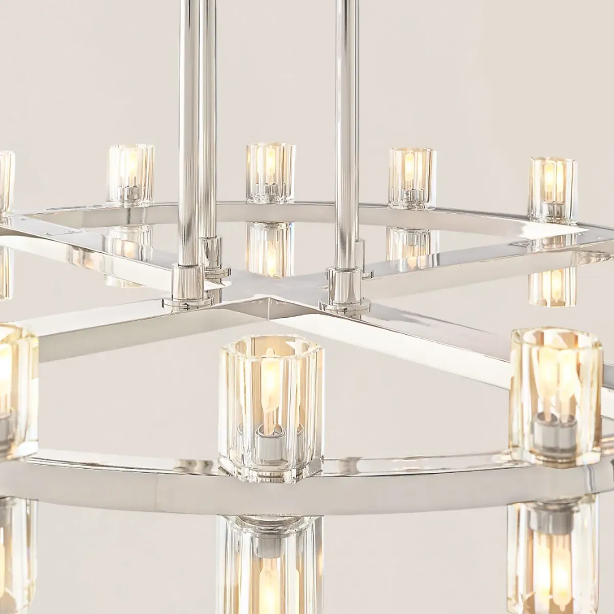 Arcachon LED Round 2-Tier Chandelier 60"-VaseLamps