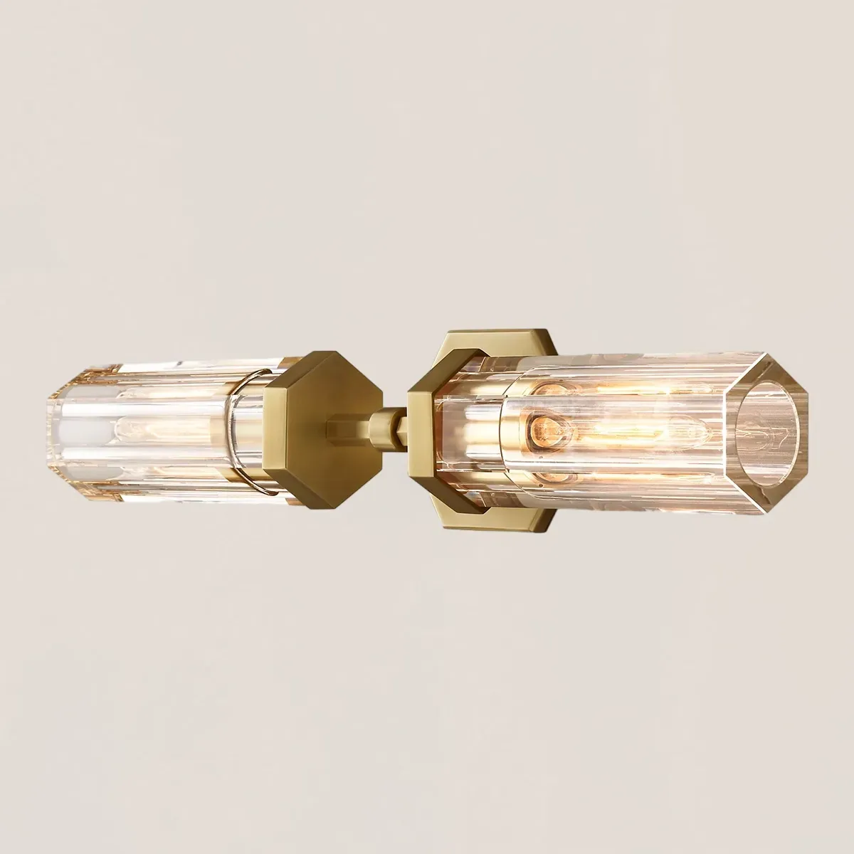 Lambeth Hexagonal Linear Short Wall Sconce-VaseLamps
