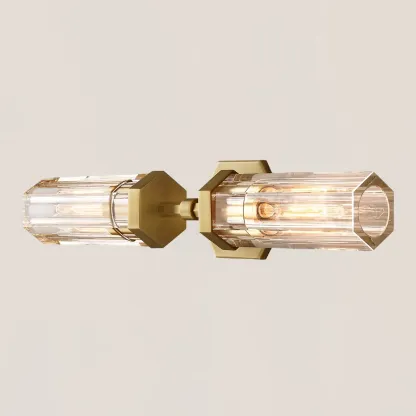 Lambeth Hexagonal Linear Short Wall Sconce-VaseLamps