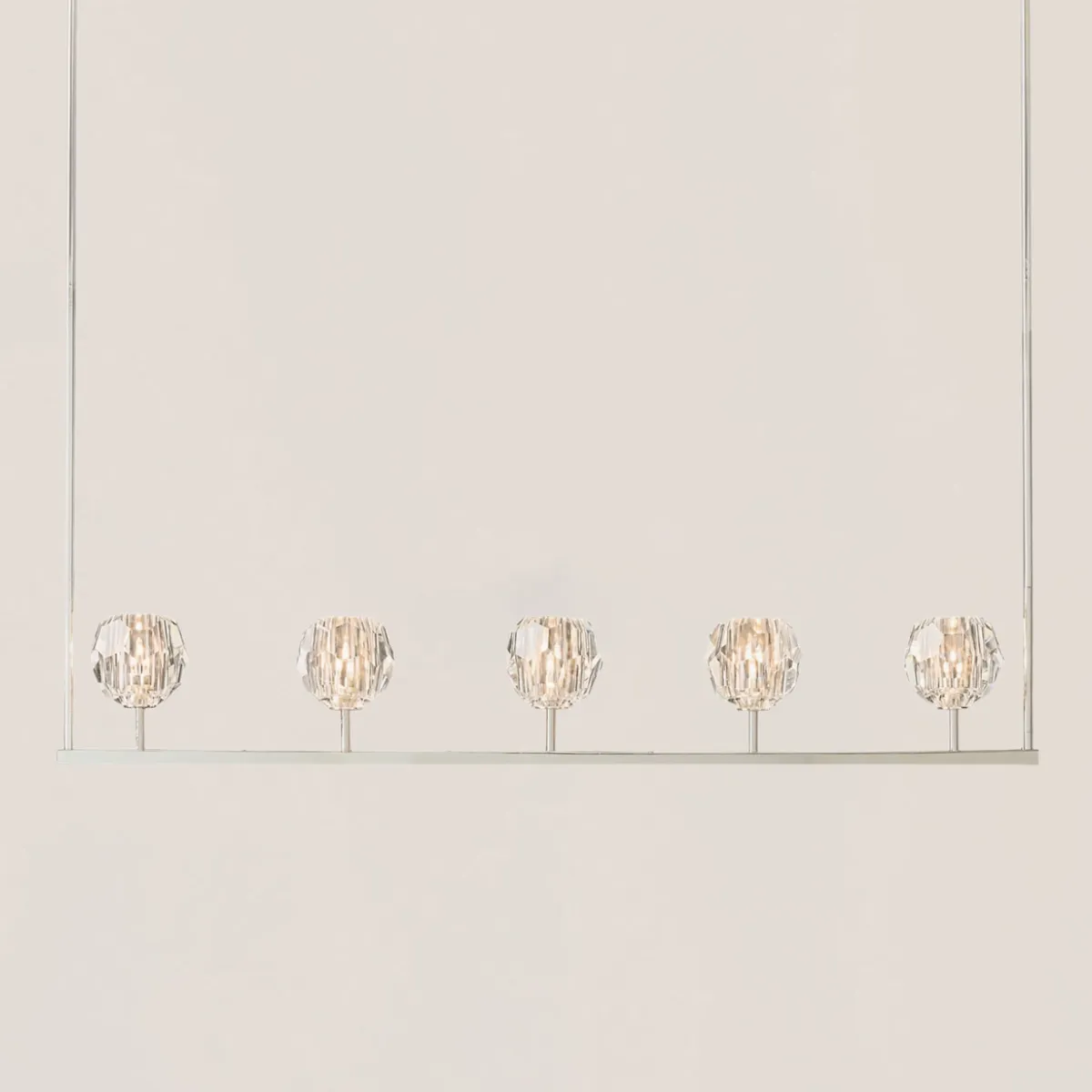 Boule De Crystal Linear Chandelier-VaseLamps