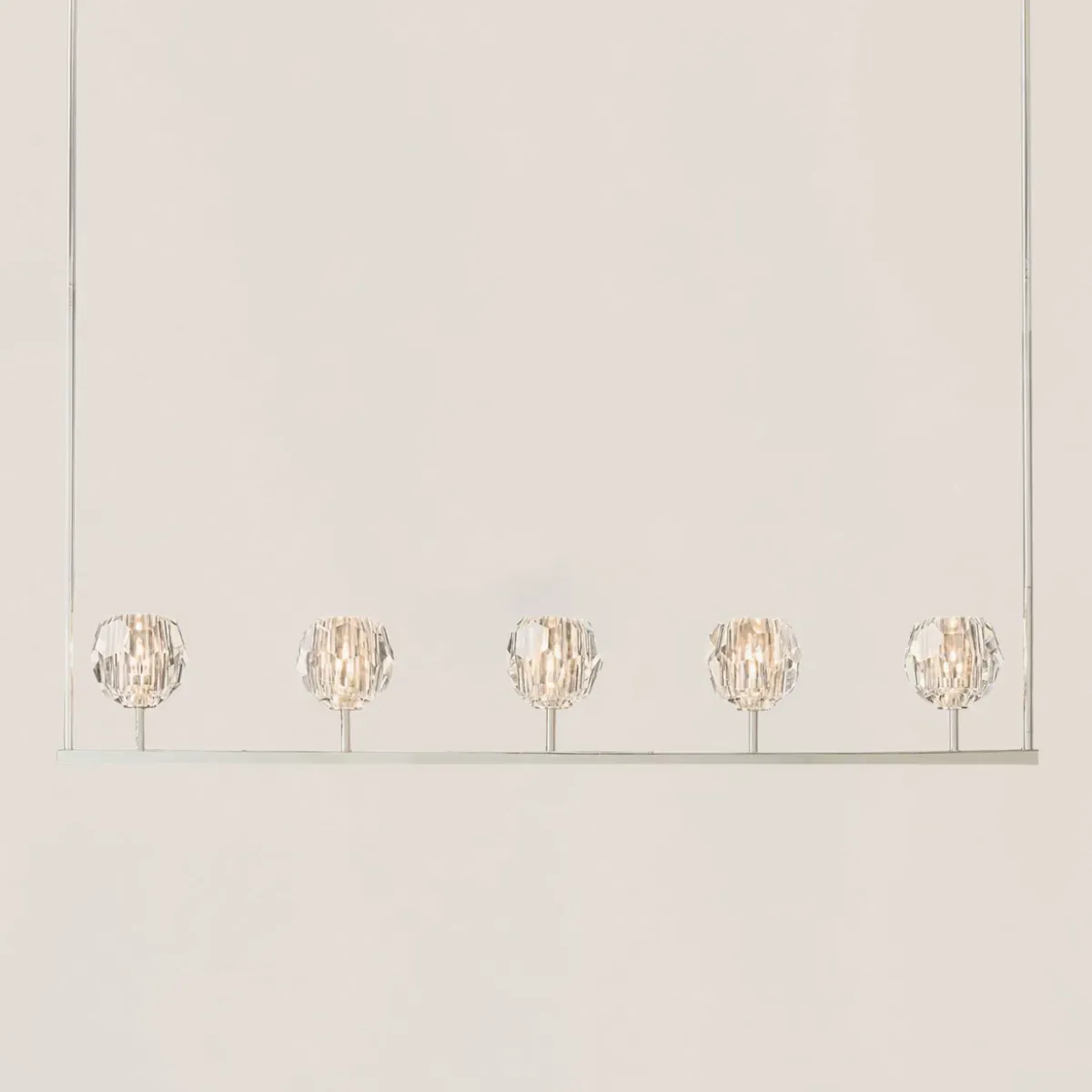 Boule De Crystal Linear Chandelier-VaseLamps