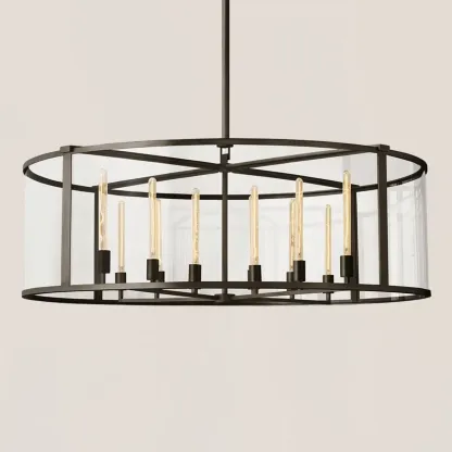 Beckman Modern Round Chandelier-VaseLamps