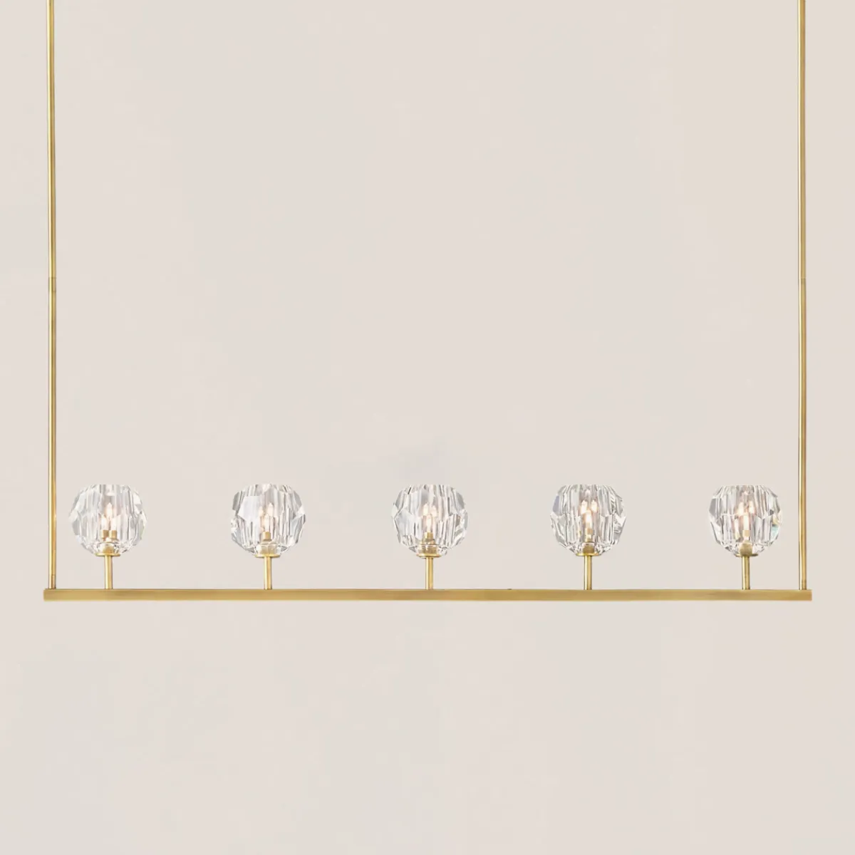 Boule De Crystal Linear Chandelier-VaseLamps
