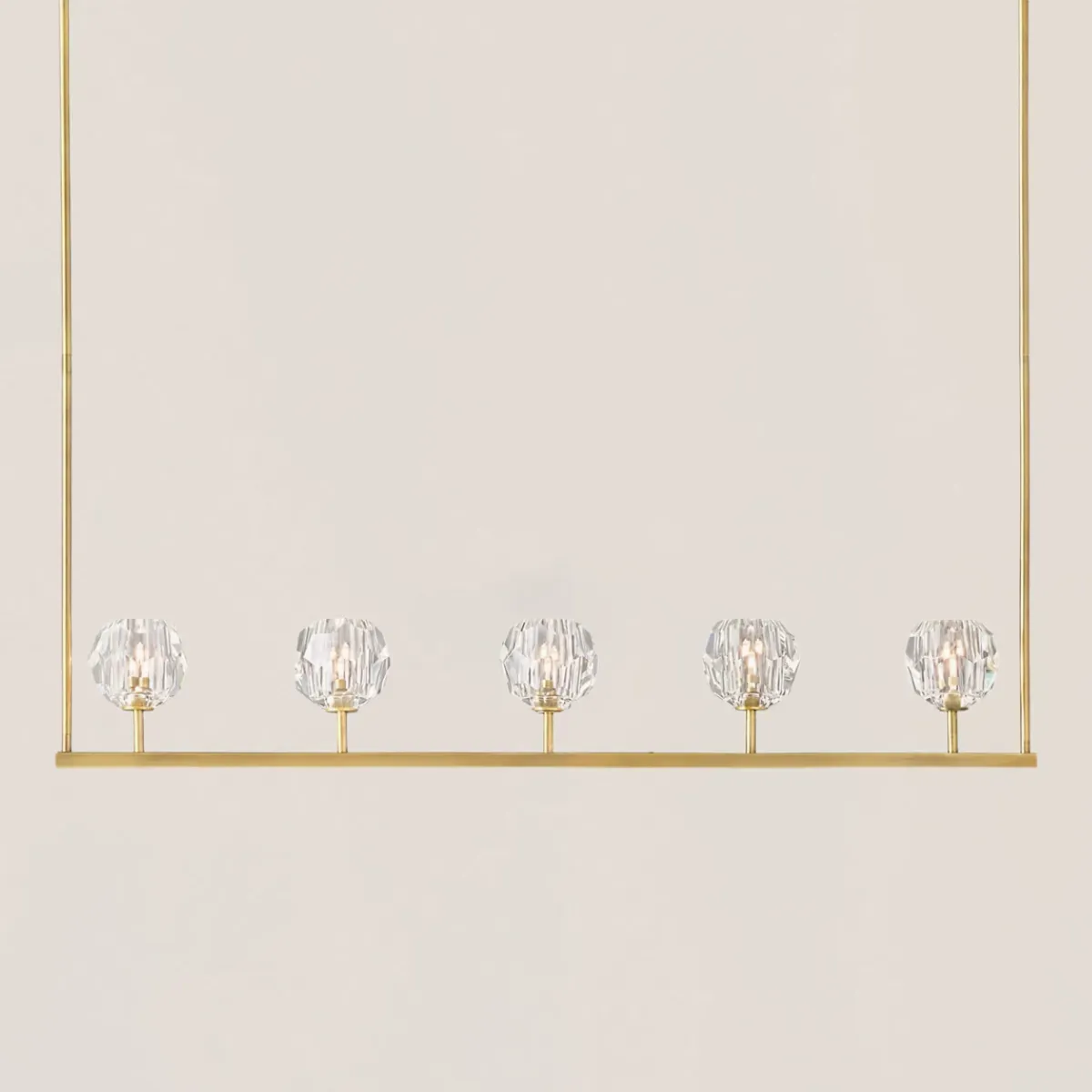 Boule De Crystal Linear Chandelier-VaseLamps