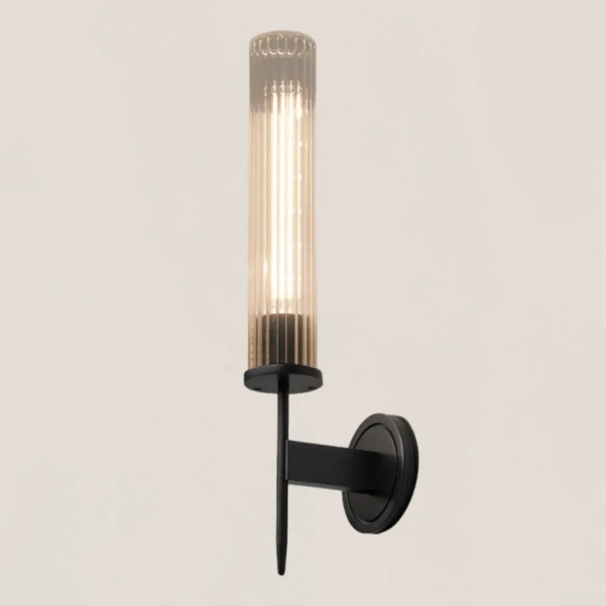 Alouette Brass Glass Wall Sconce-VaseLamps