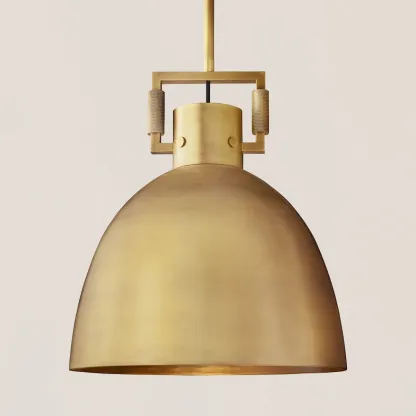 Machinist Metal Cloche Pendant-VaseLamps