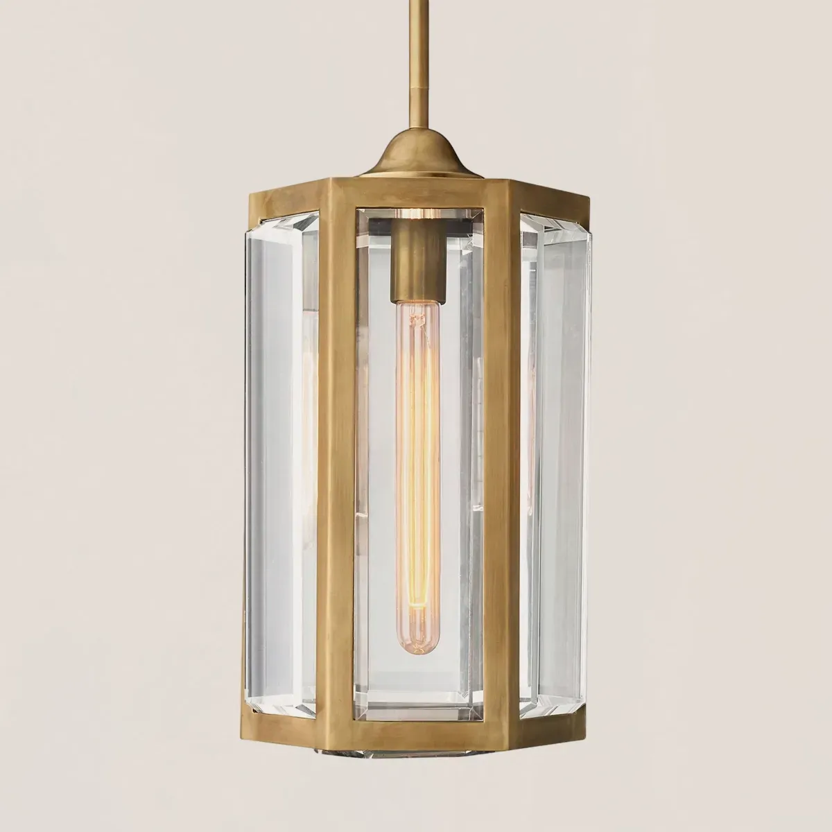 Chevalier Brass Crystal Pendant-VaseLamps