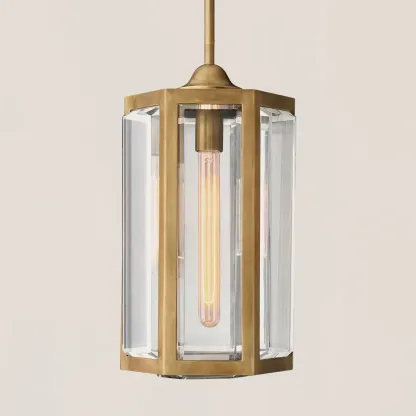 Chevalier Brass Crystal Pendant-VaseLamps