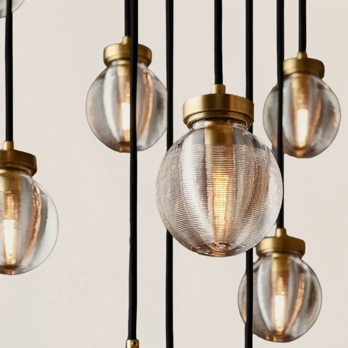 Pearl Round Chandelier-VaseLamps