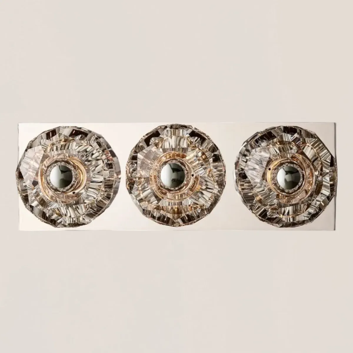 Boule De Crystal Clear Linear Short Wall Sconce-VaseLamps